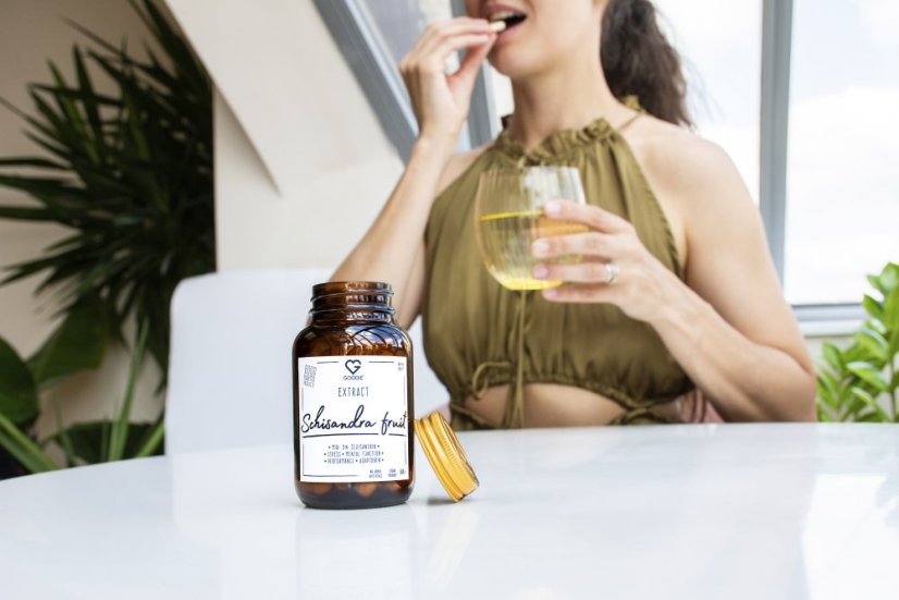 Schizandra – extrakt min. 9 % schisandrin – Schisandra chinensis (Klanopraška) – kapsuly 60 ks SK