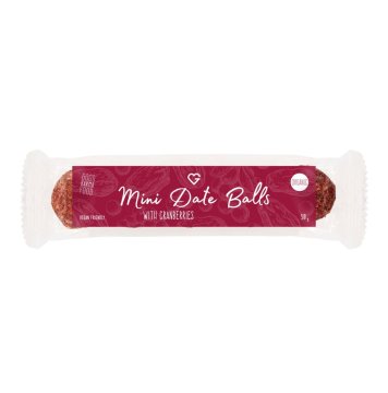 Mini datlové kuličky s brusinkami BIO 50 g
