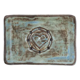 MÝDLENKA - Olive Plate Circle CZ