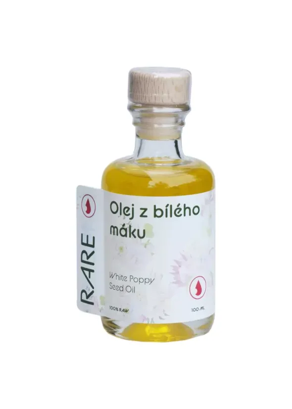 Olej z białego maku - niefiltrowany - extra virgin RAW 100 ml PL