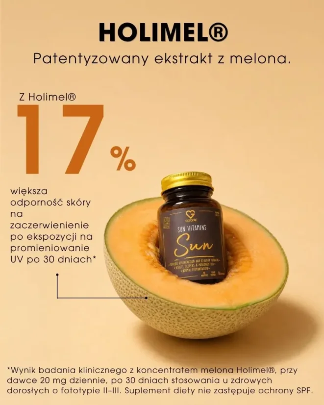 PL Sun Vitamins - witaminy na opalanie 60 kapsułek - ekstrakt z melona