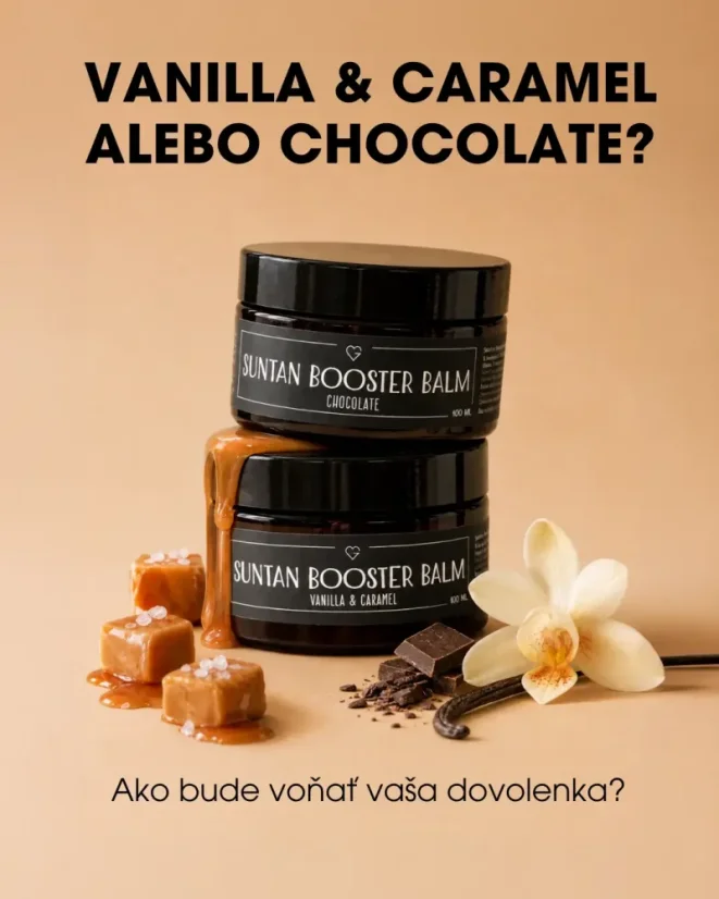 Balzam na podporu opálenia - Suntan Booster Balm - Vanilla & Caramel 100 ml SK