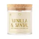 Svíčka s dřevěným praskajícím knotem - Vanilla & Santal 280 g CZ