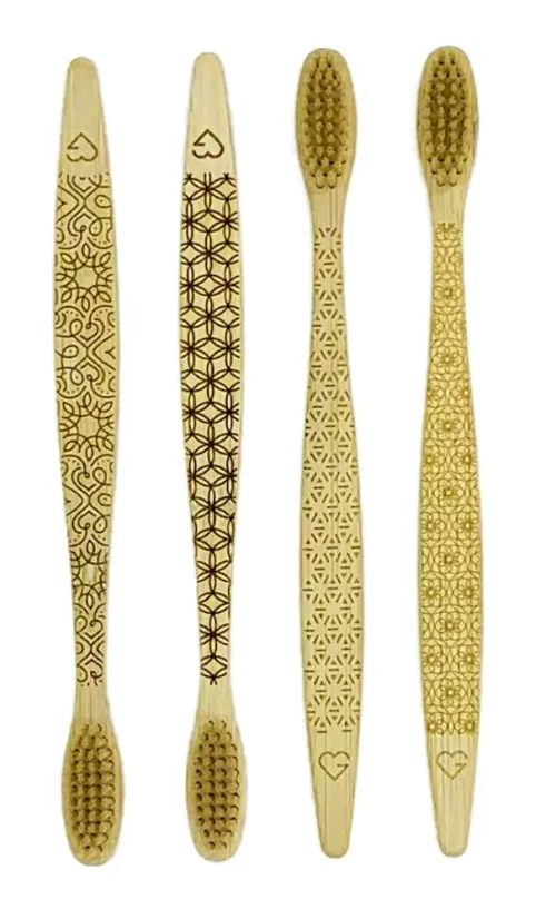 Bambusový zubní kartáček - vzor mandala SK