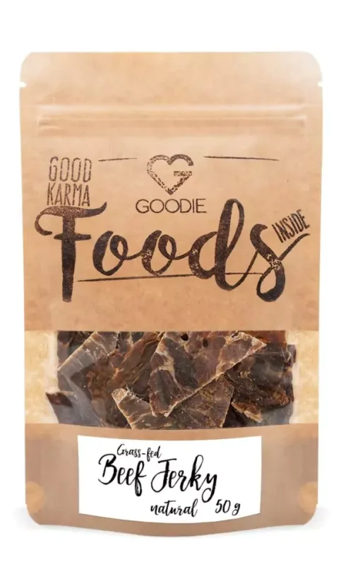 Grass-fed sušené hovädzie mäso - Jerky - Natural 50 g SK
