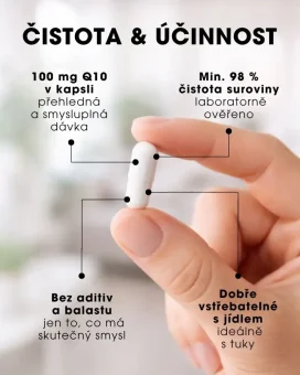 Koenzym Q10 - Aktivní forma Ubiquinol - 60 kapslí