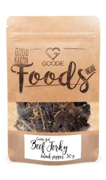 Grass-fed sušené hovězí maso - Jerky - černý pepř 50 g