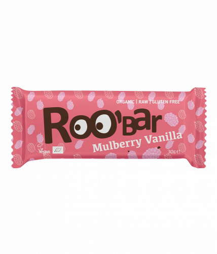 Roobar - RAW tyčinka - Mulberry and vanilla BIO 30g