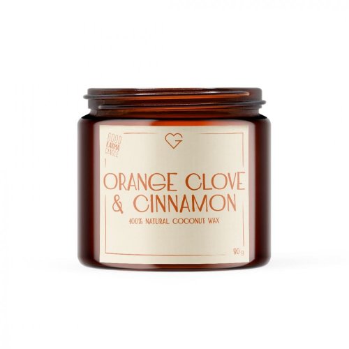 Svíčka s bavlněným knotem - Pomerančový hřebíček a skořice - Orange Clove and Cinnamon 80 g