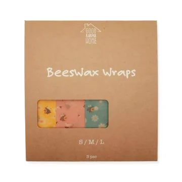 BeesWax Wraps 3 pcs - Opakowania z wosku pszczelego 3 szt.