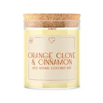 Svíčka s dřevěným praskajícím knotem - Orange Clove & Cinnamon 160 g SK