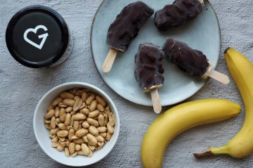 Banánové snickers nanuky