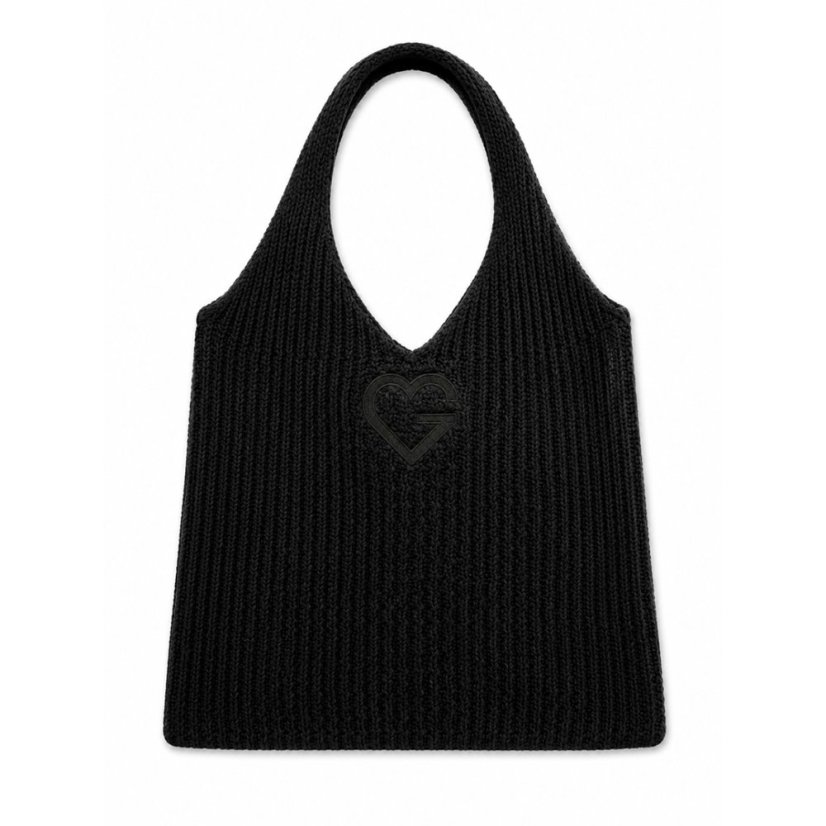 Knitted Bag Black - Torba pleciona czarna 1 szt.