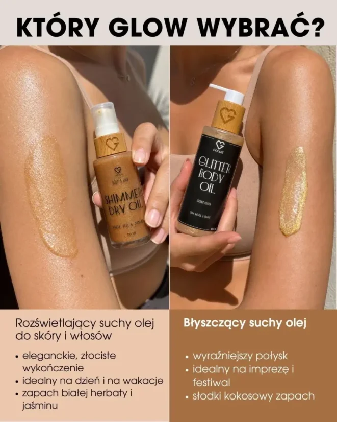 PL Shimmer oil - który glow od GOODIE wybrać