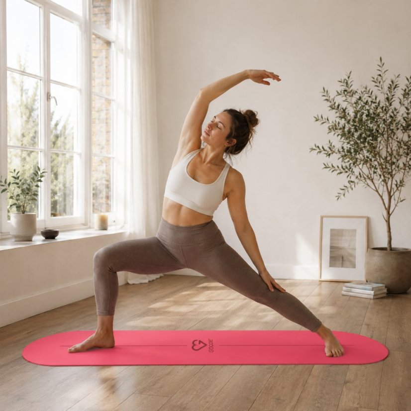 Oval Yoga Mat - Strawberry -Mata do ćwiczeń - Truskawka