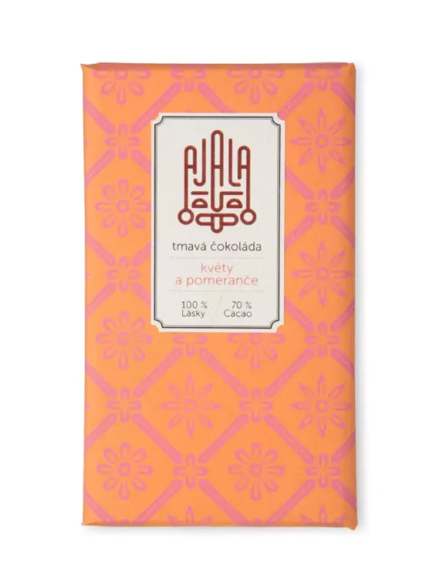 AJALA - Květy a pomeranče 70% čokoláda 45 g_1