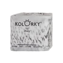 Kolorky DAY - Dětské pleny - Hearts - velikost S 3-6 kg (25 ks) CZ
