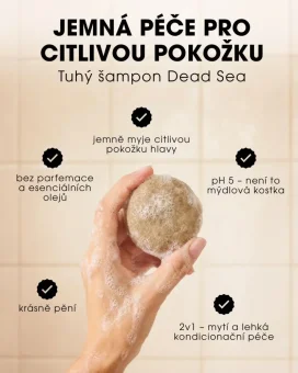 Tuhý šampón - Dead Sea 45 g