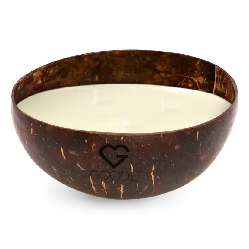 Sviečka s tromi bavlnenými knôtmi v kokosovej miske – Blood Orange & Pomelo 250 g SK