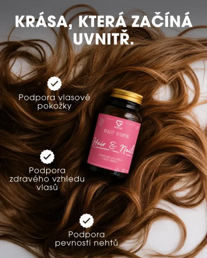 CZ Beauty Vitamins Hair & Nails pro podporu zdravých vlasů a pevných nehtů