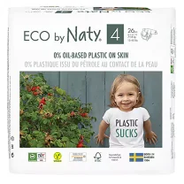 Eco by Naty - Dětské pleny - velikost 4 - od 7 do 18 kg (26 ks) CZ