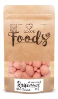 Lyofilizované maliny v bílé čokoládě 80 g SK