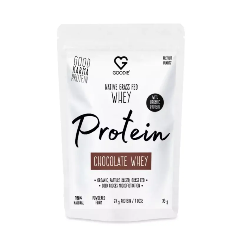 Nativní syrovátkový protein BIO GrassFed - Čokoláda - Organic Grass-Fed Native Whey protein - 35 g (1 PORCE)