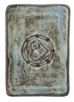 MÝDLENKA - Olive Plate Circle CZ