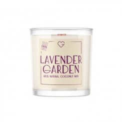 Svíčka s dřevěným praskajícím knotem - Lavender Garden 50 g
