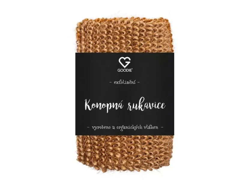 Exfoliační rukavice z BIO konopného vlákna CZ