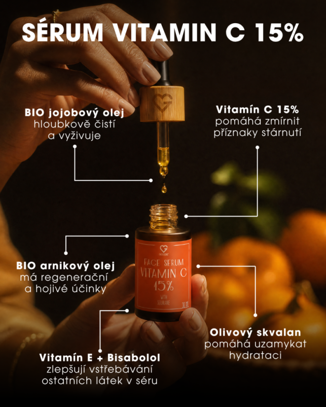 Pleťové sérum Vitamin C 15% se skvalanem 30 ml CZ