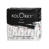 Kolorky NIGHT - Pieluchy na noc - Unicorns - rozmiar M 5-8 kg (21 szt.)