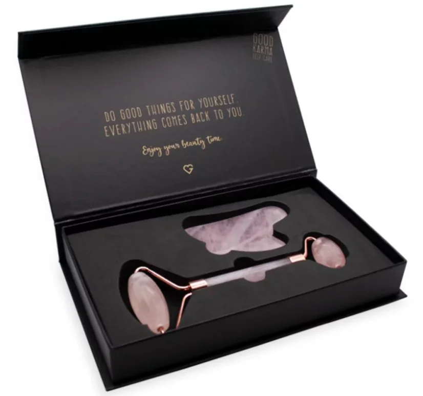 Face Massage Set (Jade roller & Gua Sha) - PINK SK