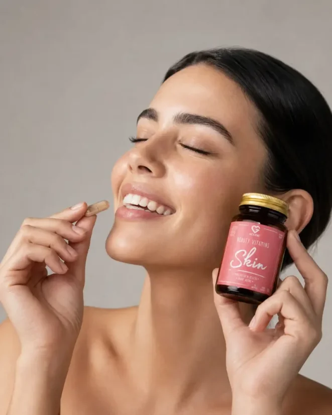 CZ Modelka s doplňkem stravy Beauty Vitamins Skin