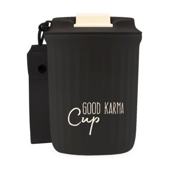 Good Karma Travel Cup - Utazó termobögre - FEKETE - 360 ml HU