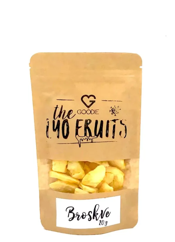 Lyofilizovaná broskev 20 g SK