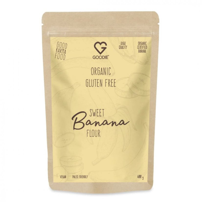 Banánová sladká mouka BIO - Organic Banana sweet flour 400 g CZ