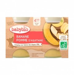 BABYBIO - ovocná svačinka jablko a banán 2x130 g
