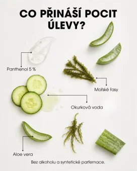 CZ SOS sprej po opalování s panthenolem, aloe vera a okurkovou vodou