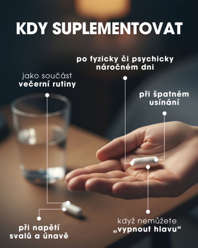 Magnez – Kompleks wieczorny – 3 formy magnezu + witamina B6 – 60 kapsułek PL
