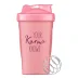 Plastový shaker s kovovou spirálou - růžový - 400 ml - 1 ks SK