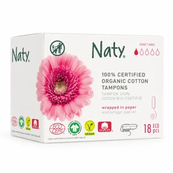 Eco by Naty - Tampony - mini 18 ks