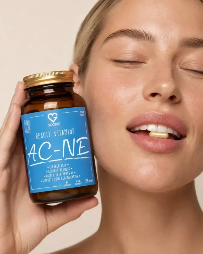 Beauty Vitamins - Clear Skin (ac-ne) - pre problematickú pleť s probiotikami Bifiacnel® - 120 kapsúl