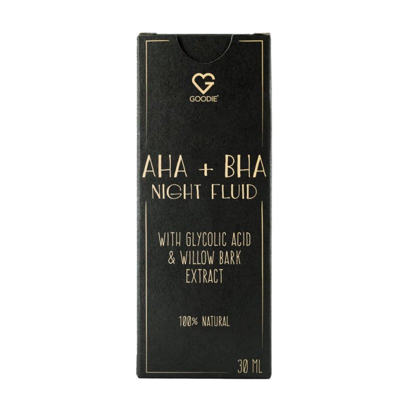 AHA + BHA Noční fluid s kyselinou glykolovou a extraktem z vrbové kůry 30 ml CZ