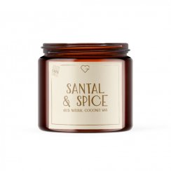 Svíčka s bavlněným knotem - Santal & Spice 80 g