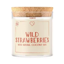 Svíčka s dřevěným praskajícím knotem - Lesní jahody - Wild Strawberries 280 g SK