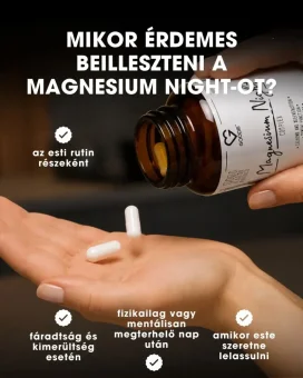 HU Magnézium - Esti komplex - fáradtság esetén, este alkalmazandó