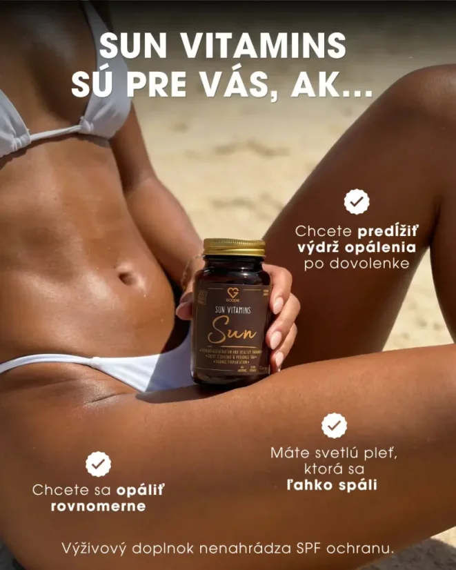 SK Sun Vitamins pre rovnomerné opálenie a dlhšie trvajúci bronzový tón