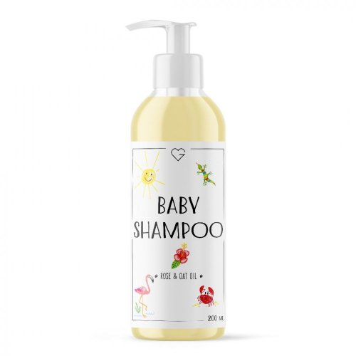 Baby Shampoo - Szampon dla dzieci - róża i olej z owsa 200 ml
