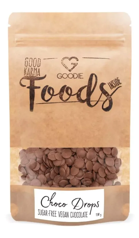 Choco Drops - mléčná čokoláda s erythritolem vegan 150 g CZ